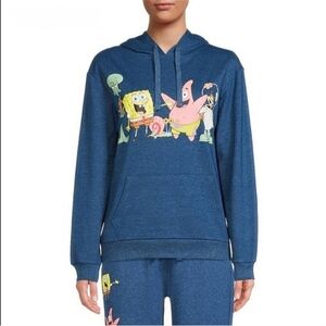 Nickelodeon | Blue SpongeBob SquarePants Hooded Sweatshirt - XL